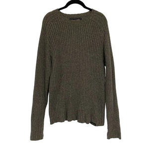 Abercrombie‎ & Fitch Vintage Ribbed Gray Sweater Size XL